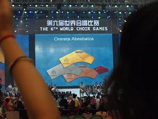 ORERETA ABESBATZA CONSIGUE DOS MEDALLAS DE PLATA EN EL WORD CHOIR GAMES 2010, OLINPIADA DE COROS QUE SE CELEBRA EN CHINA